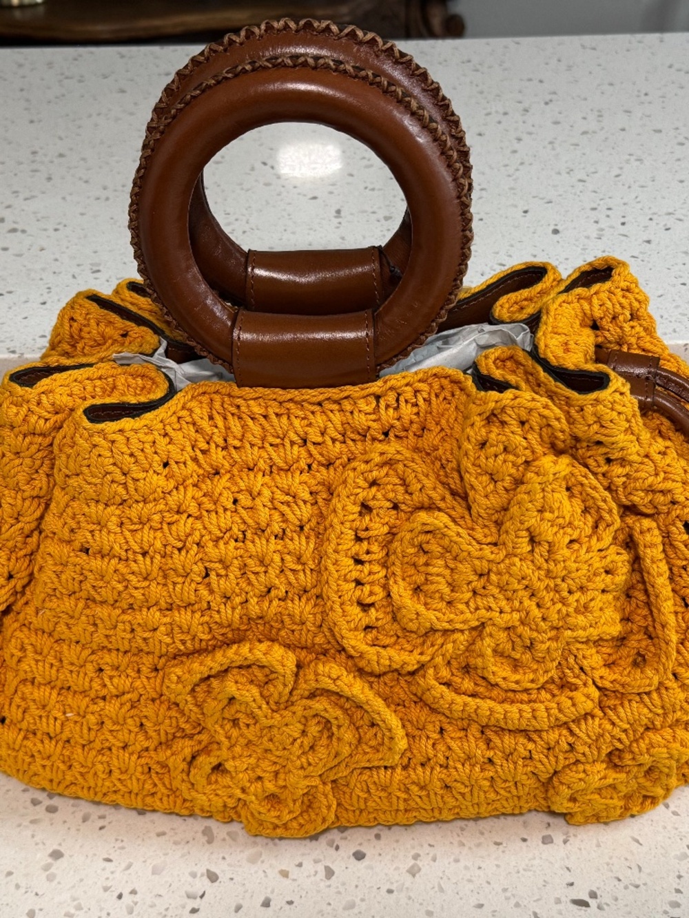 NWT Patricia Nash Carolina Butterfly Crochet Satchel/Crossbody